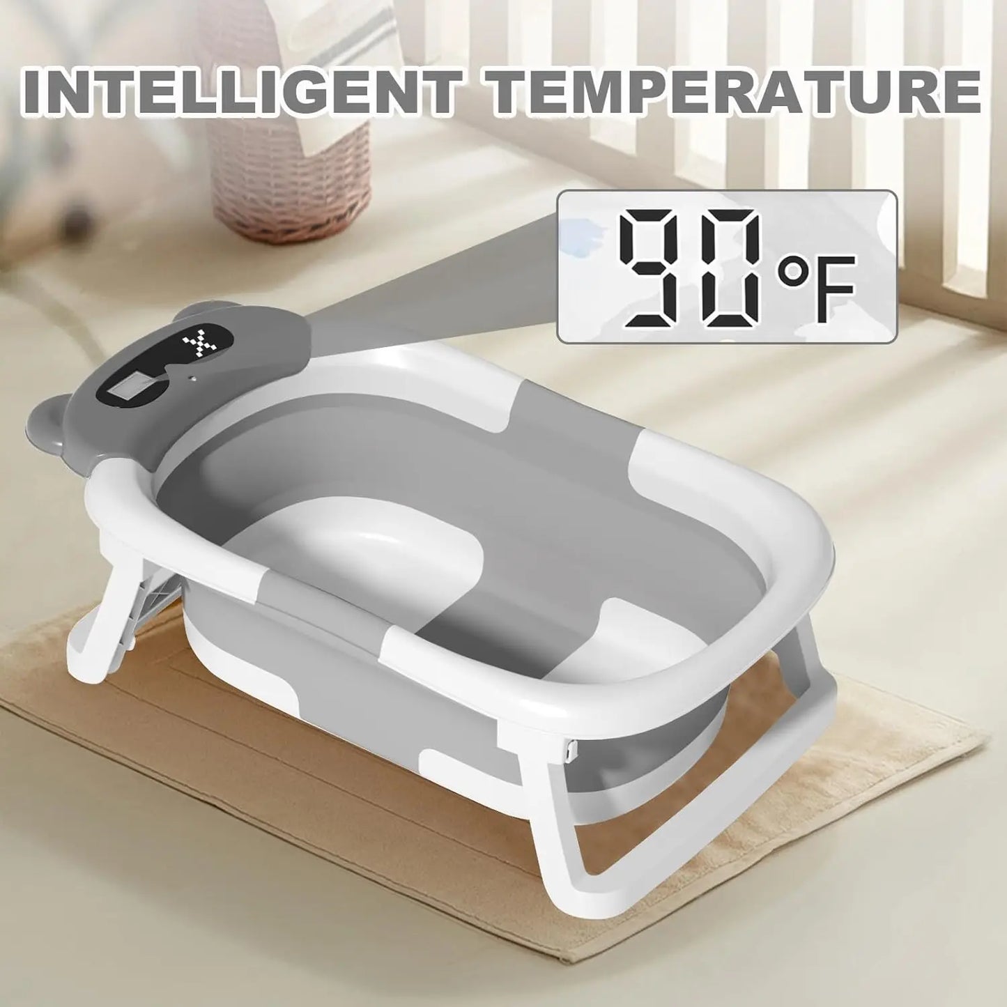 Baby Bathtub With Temperature Display