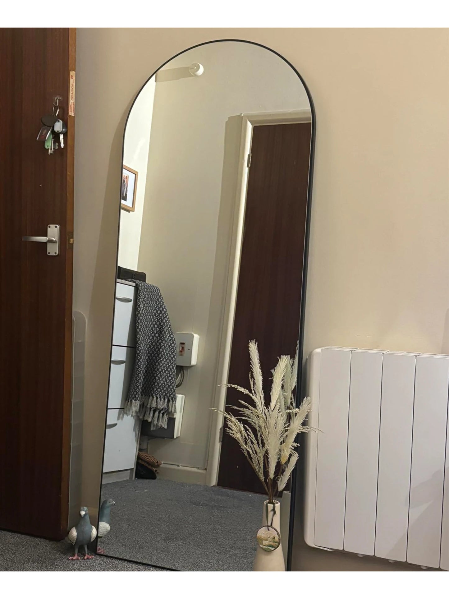 Arched Floor Standing Full Length Mirror