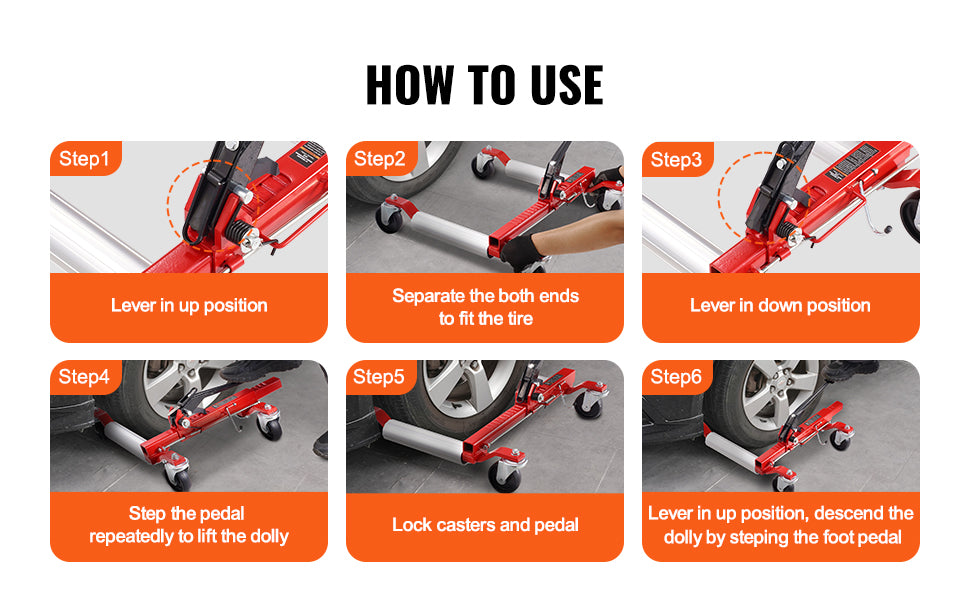 Wheel Dolly Tire Jack for Car