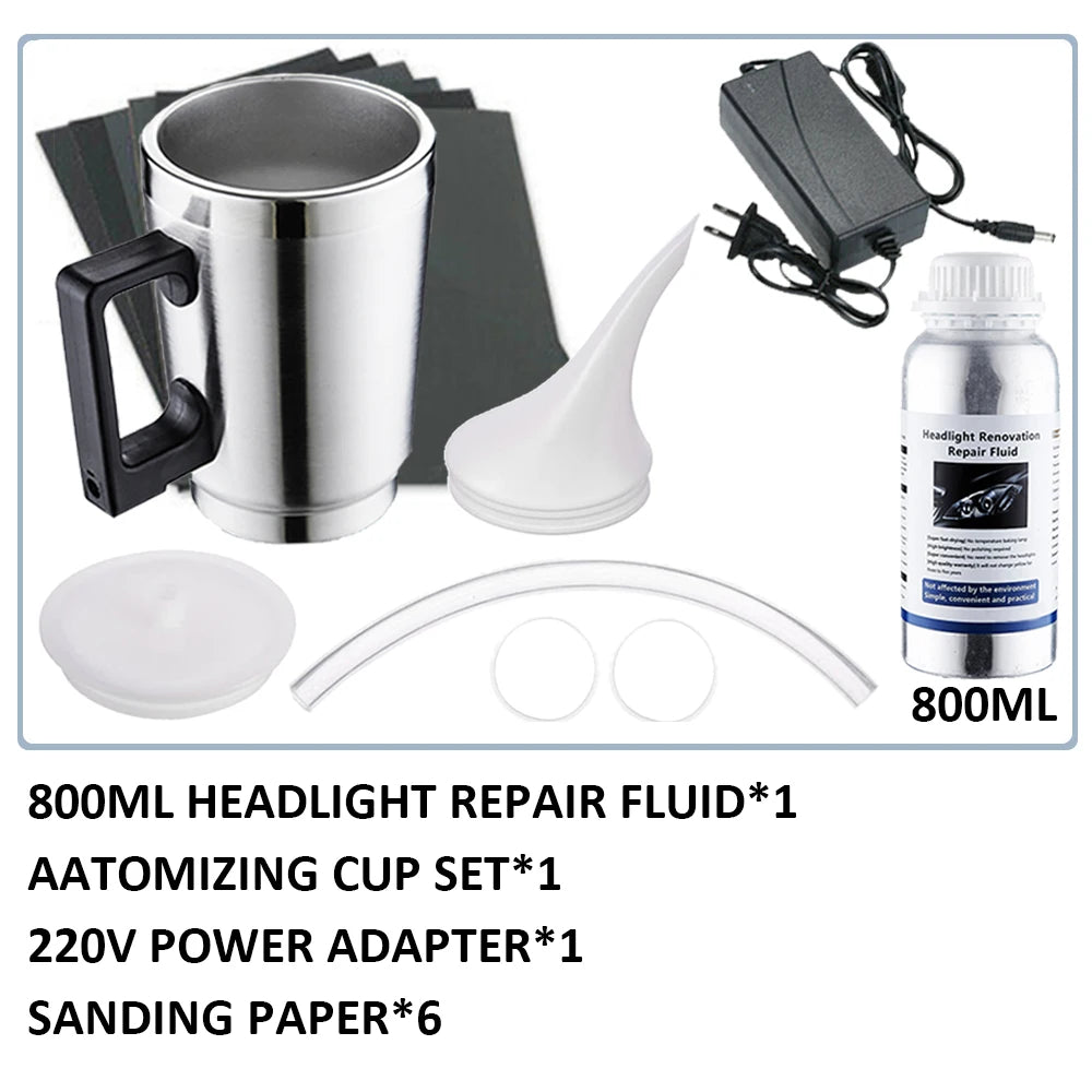 Headlight Chemical Polishing and Restoration Kit
