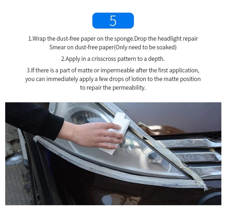 Headlight Chemical Polishing and Restoration Kit