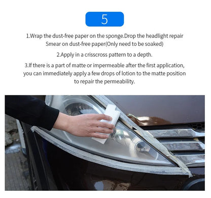 Headlight Chemical Polishing and Restoration Kit
