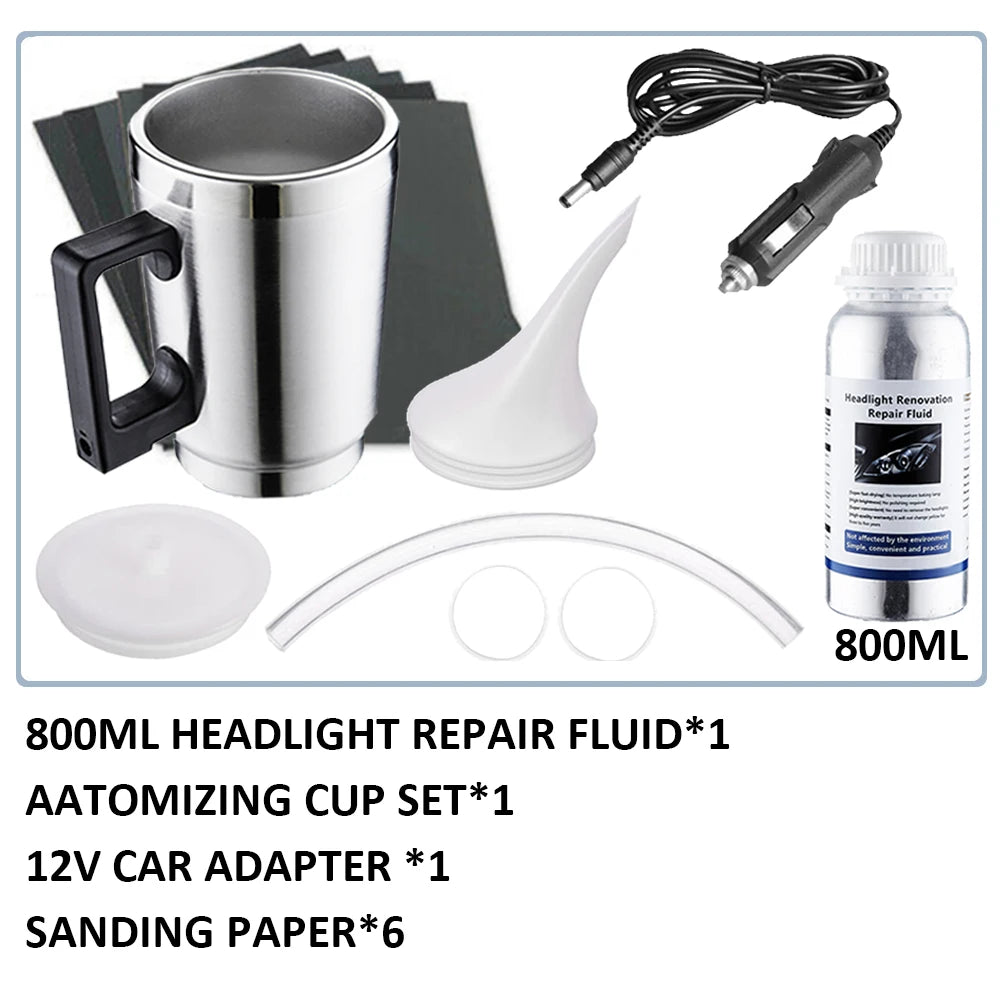 Headlight Chemical Polishing and Restoration Kit