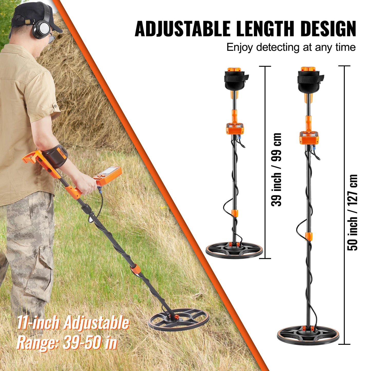Professional Rechargeable Metal Detector With Waterproof Coil