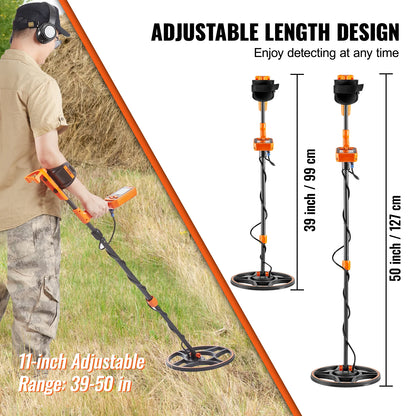 Professional Rechargeable Metal Detector With Waterproof Coil