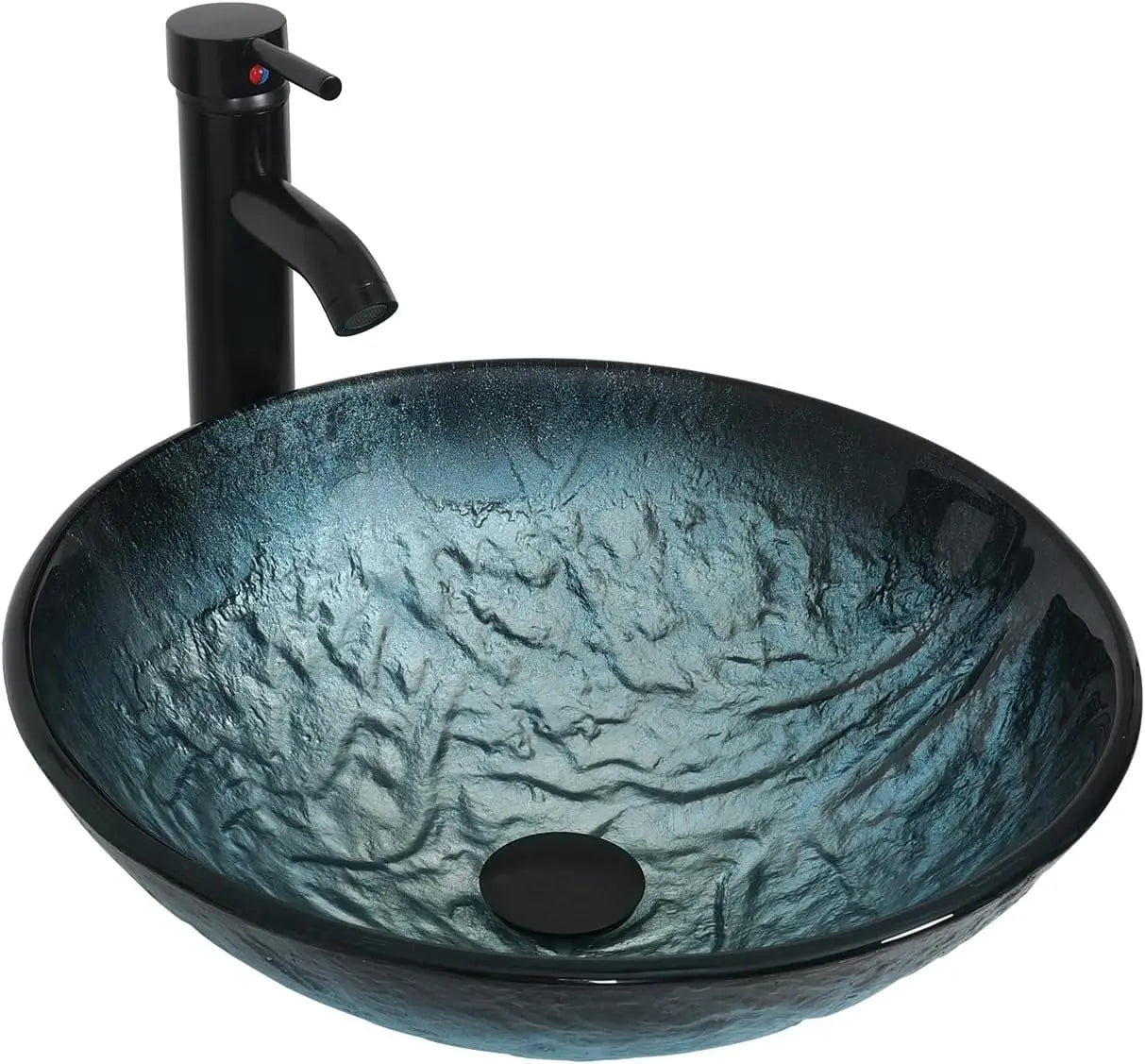 Tempered Glass Round Bowl Sink