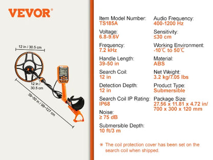 Professional Rechargeable Metal Detector With Waterproof Coil