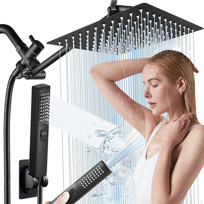 stainless steel pressurized shower with extended lever