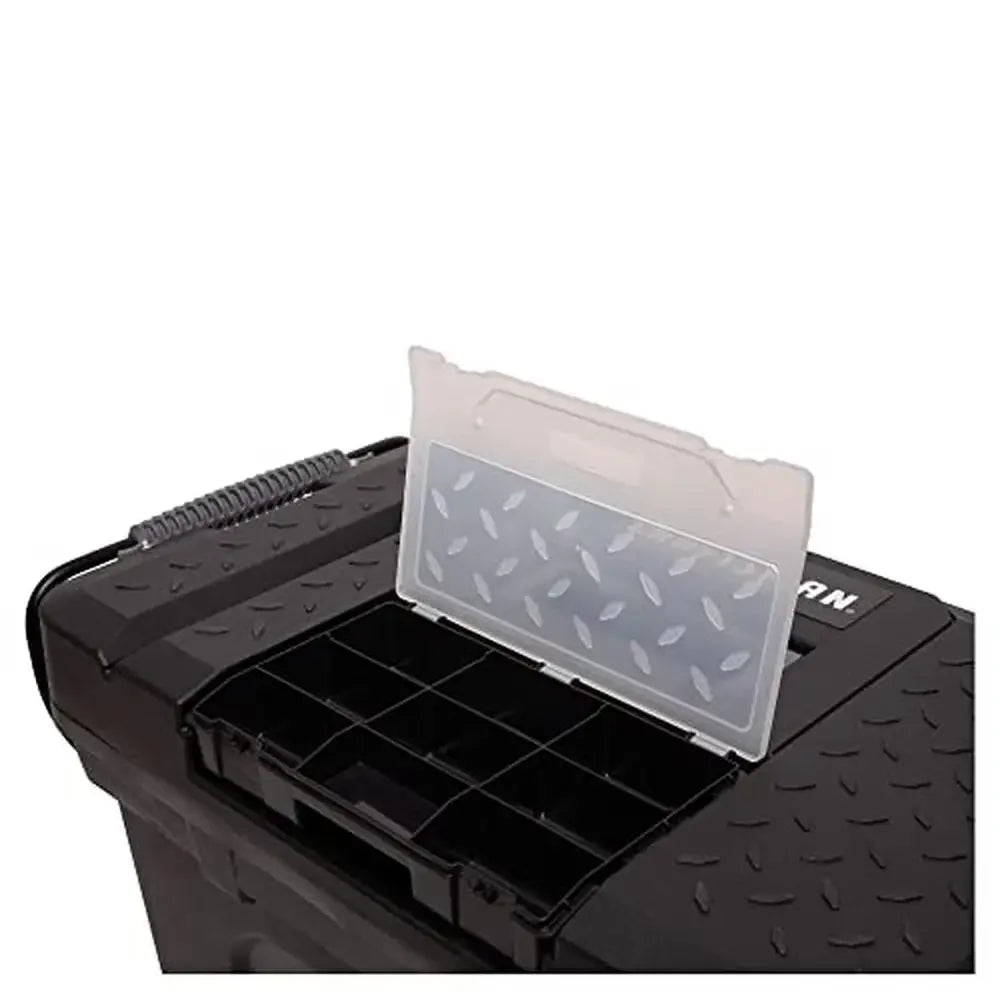 Toolbox on Wheels with Organizers and Trays
