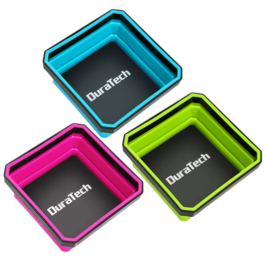 3 Pack Magnetic Silicone Foldable Parts Tray Set