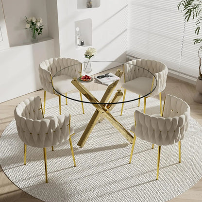 Luxury Round Table and Seating for 4