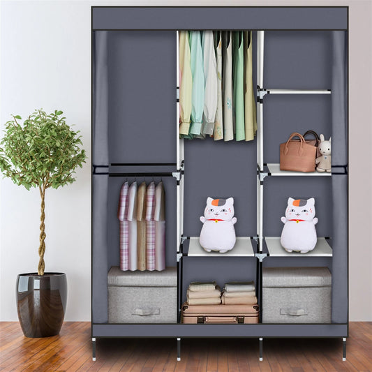 Portable Closet Wardrobe With Clothes Rack