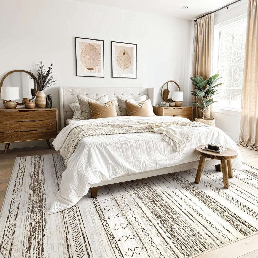 Moroccan Bohemian Indoor Living Room Rug
