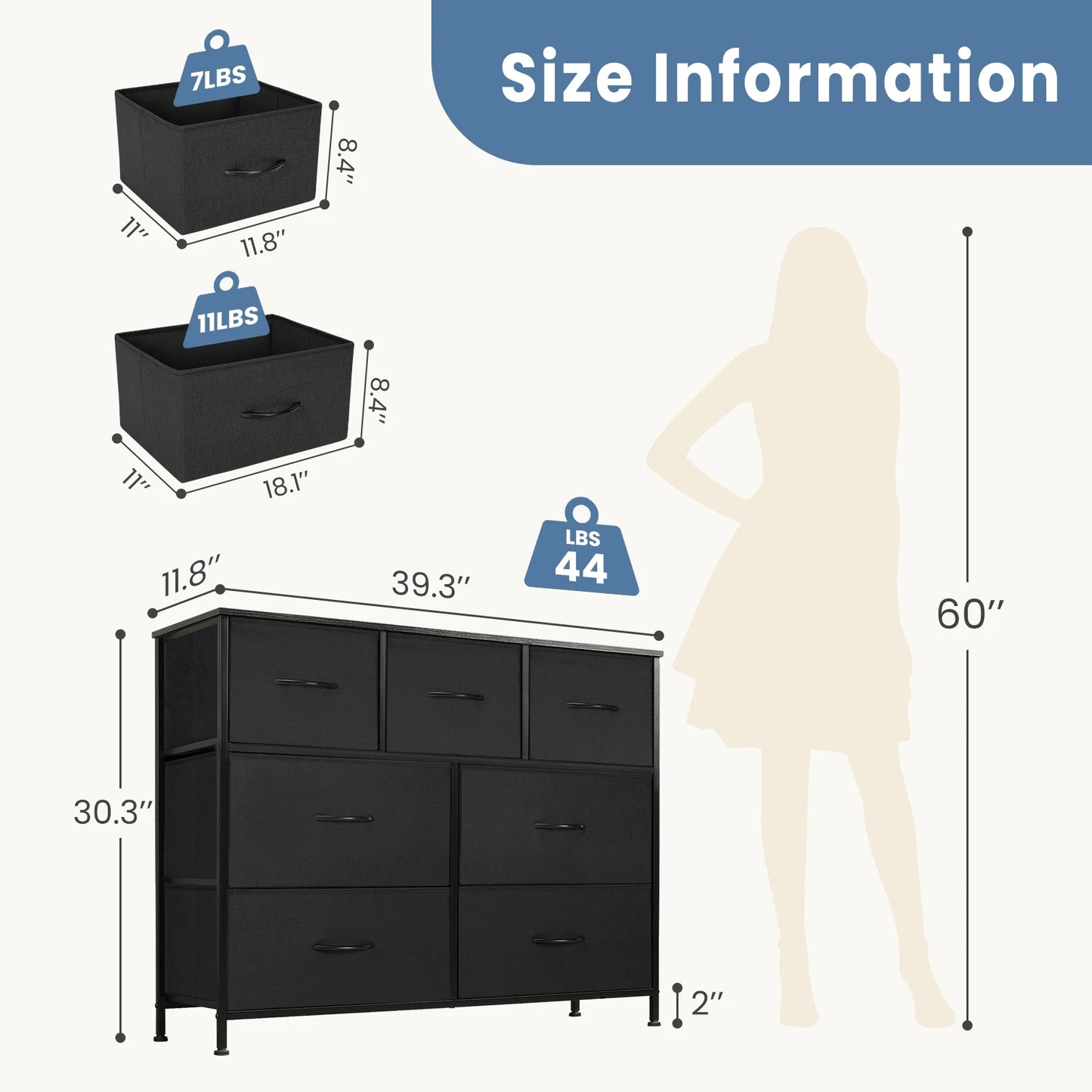 7 Drawer Desser For Bedroom