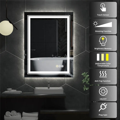 Anti-Fog Backlit LED Bathroom Mirror