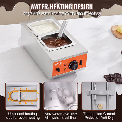 Electric Chocolate Tempering Machine Melting Pot