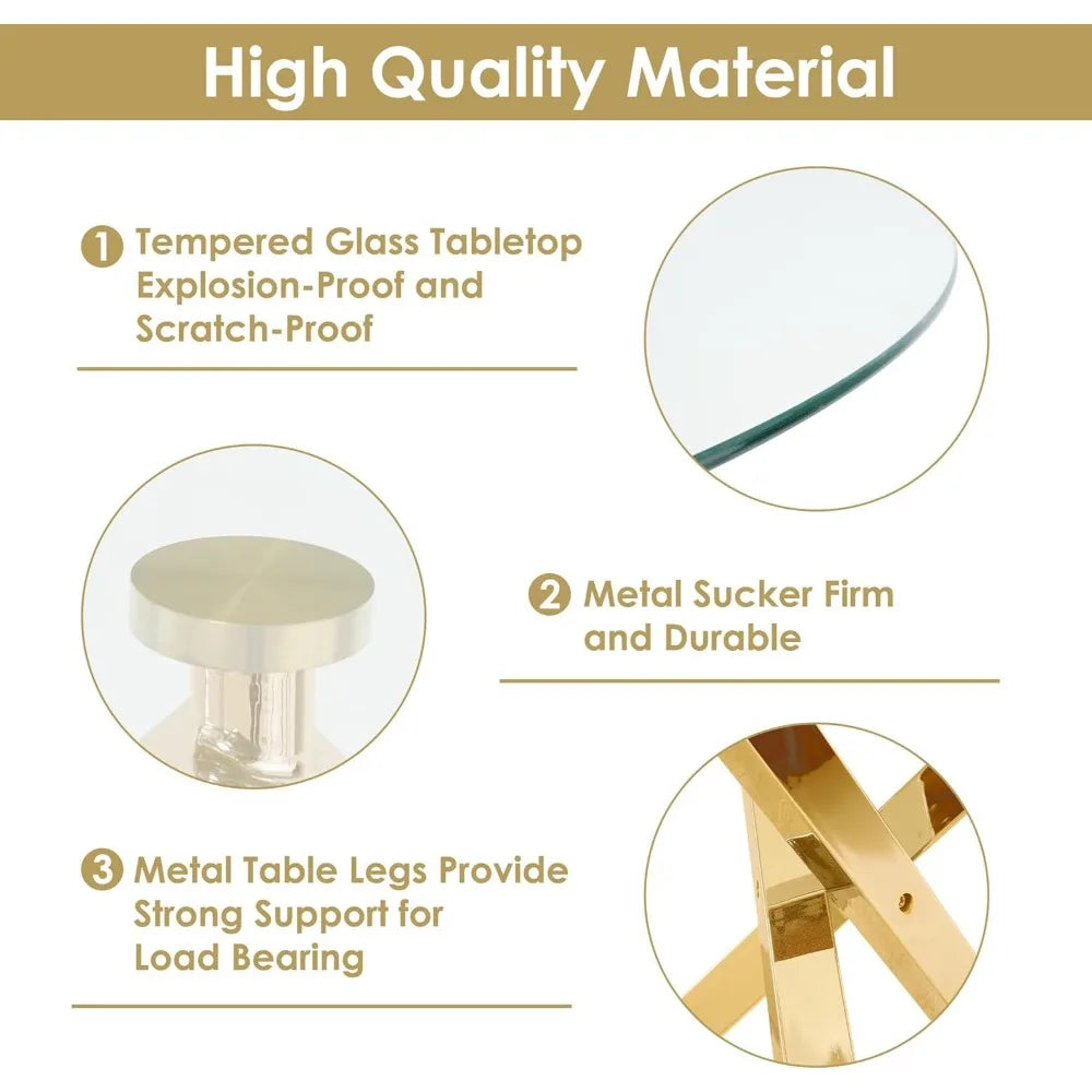 Luxury Round Table and Seating for 4