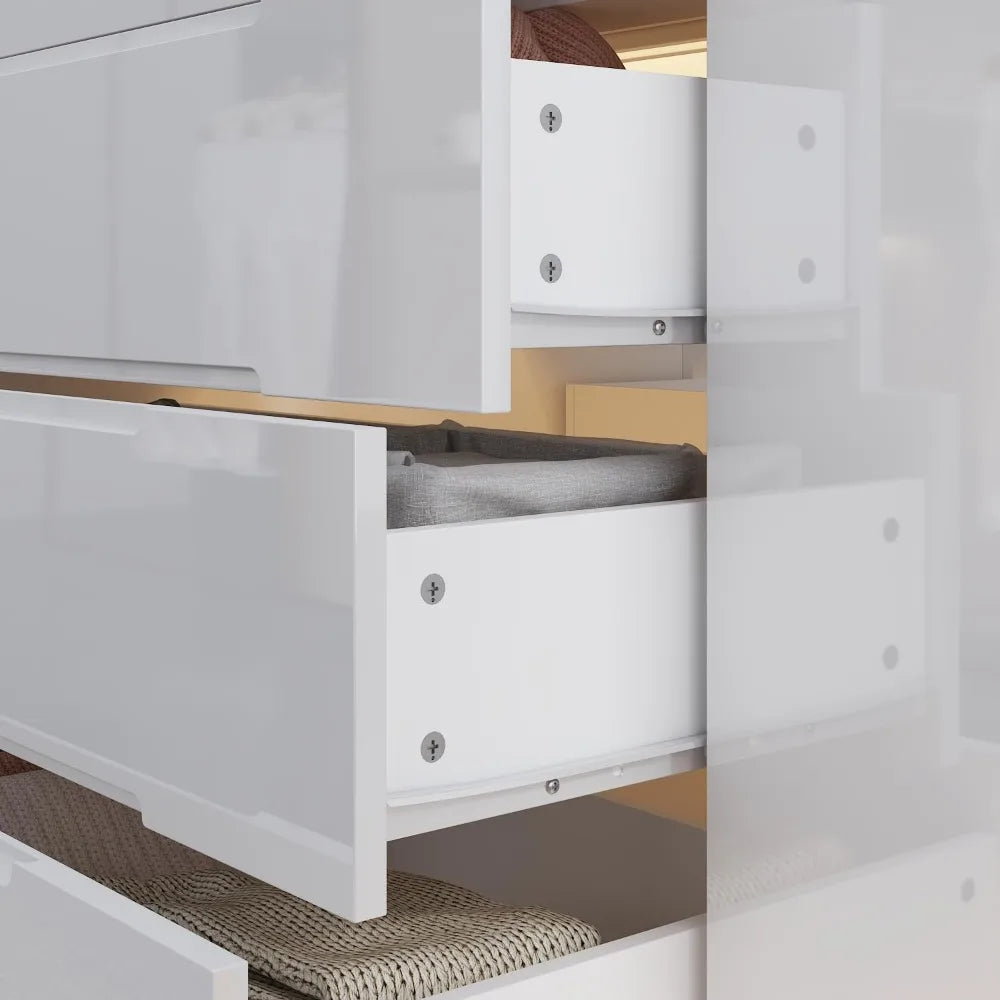 Bedroom Island Storage with LED Light
