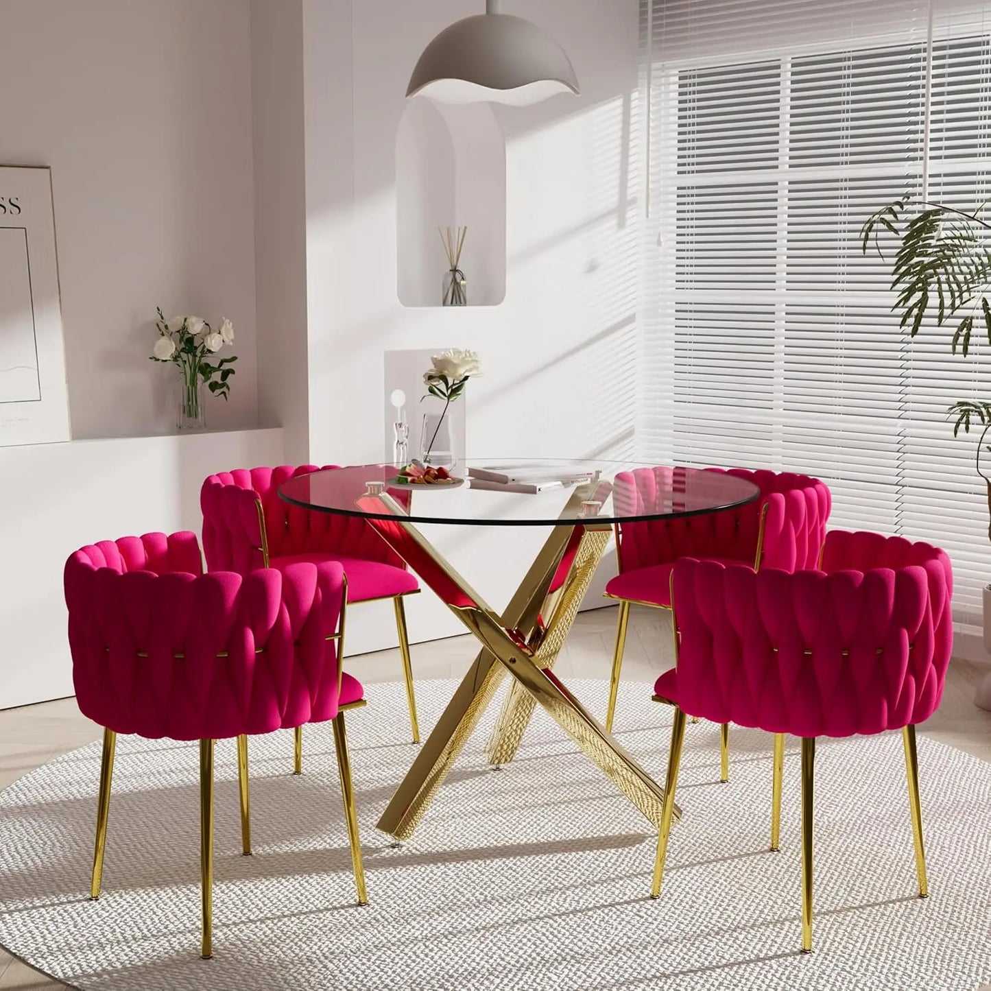 Luxury Round Table and Seating for 4
