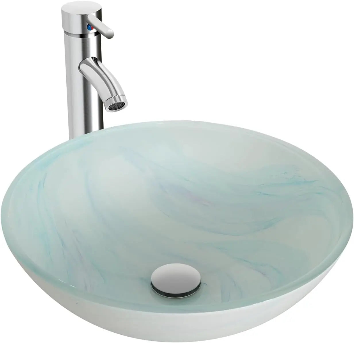 Tempered Glass Round Bowl Sink