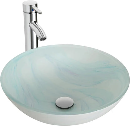 Tempered Glass Round Bowl Sink
