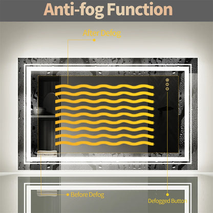 Anti-Fog Backlit LED Bathroom Mirror
