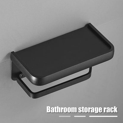 Toilet Paper Holder With Tray And Wall Mounted