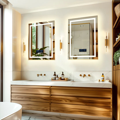 Lighted Bathroom Mirror with Bluetooth Connect