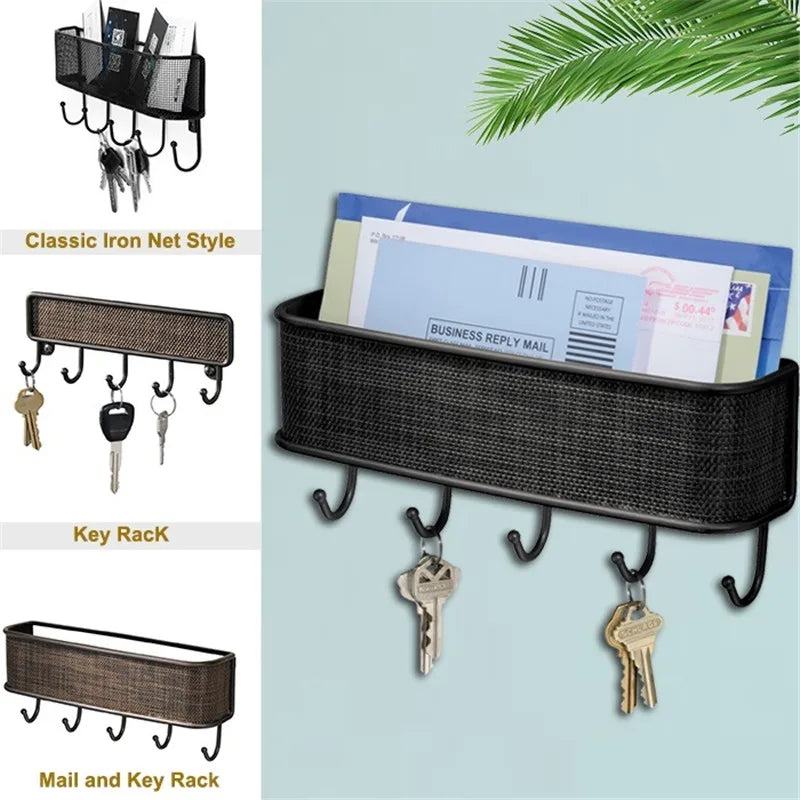 Wall Mounted Key and Letter Holder