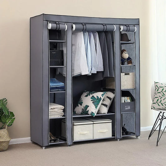 Closet Organizer with Shelves and Storage Bins
