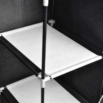 Portable Closet Wardrobe With Clothes Rack