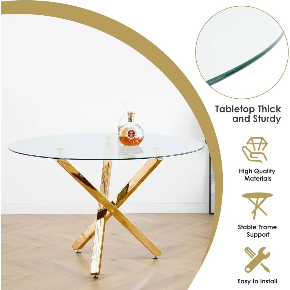Luxury Round Table and Seating for 4