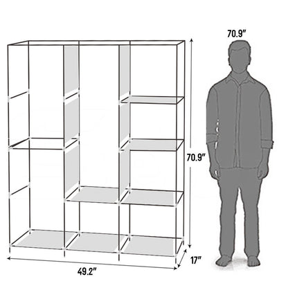 Portable Closet Wardrobe With Clothes Rack