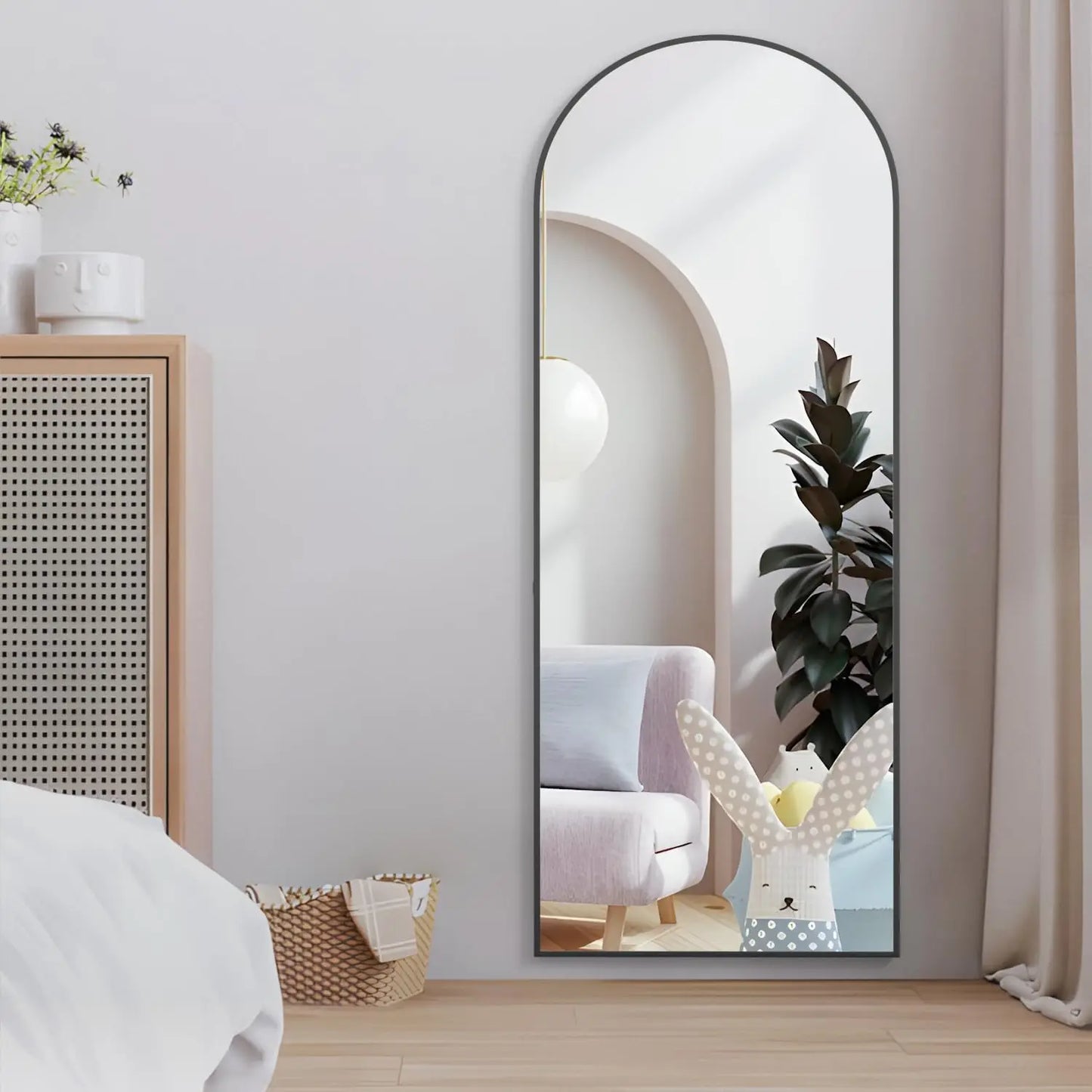 Vertical Arched Floor Standing Mirror