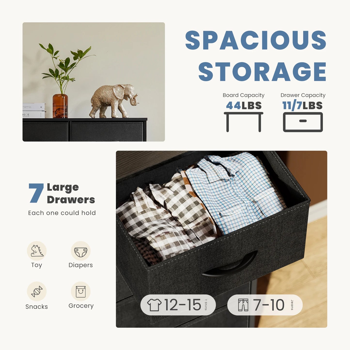 7 Drawer Desser For Bedroom
