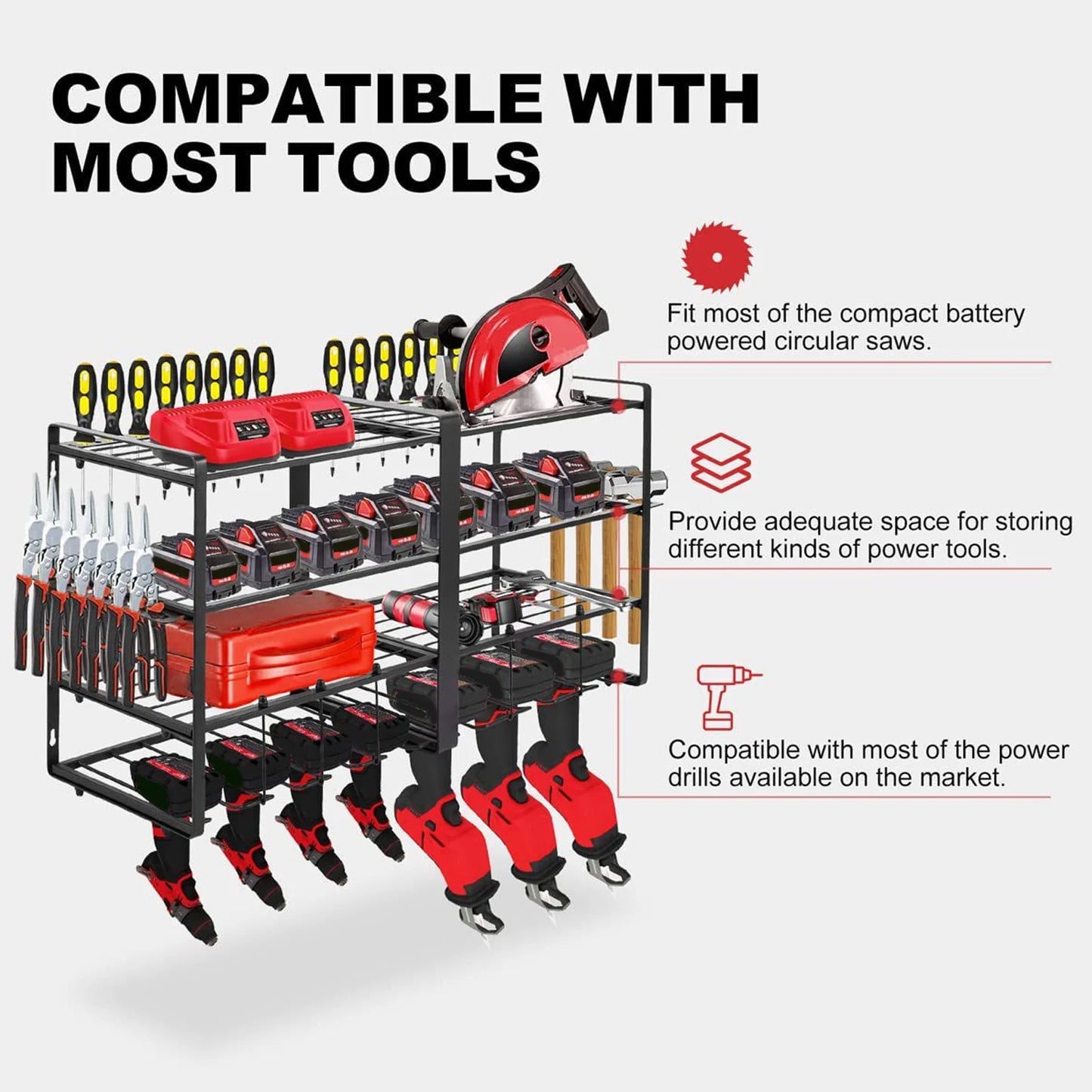 Power Tool Organizer You Can Wall Mount In Garage