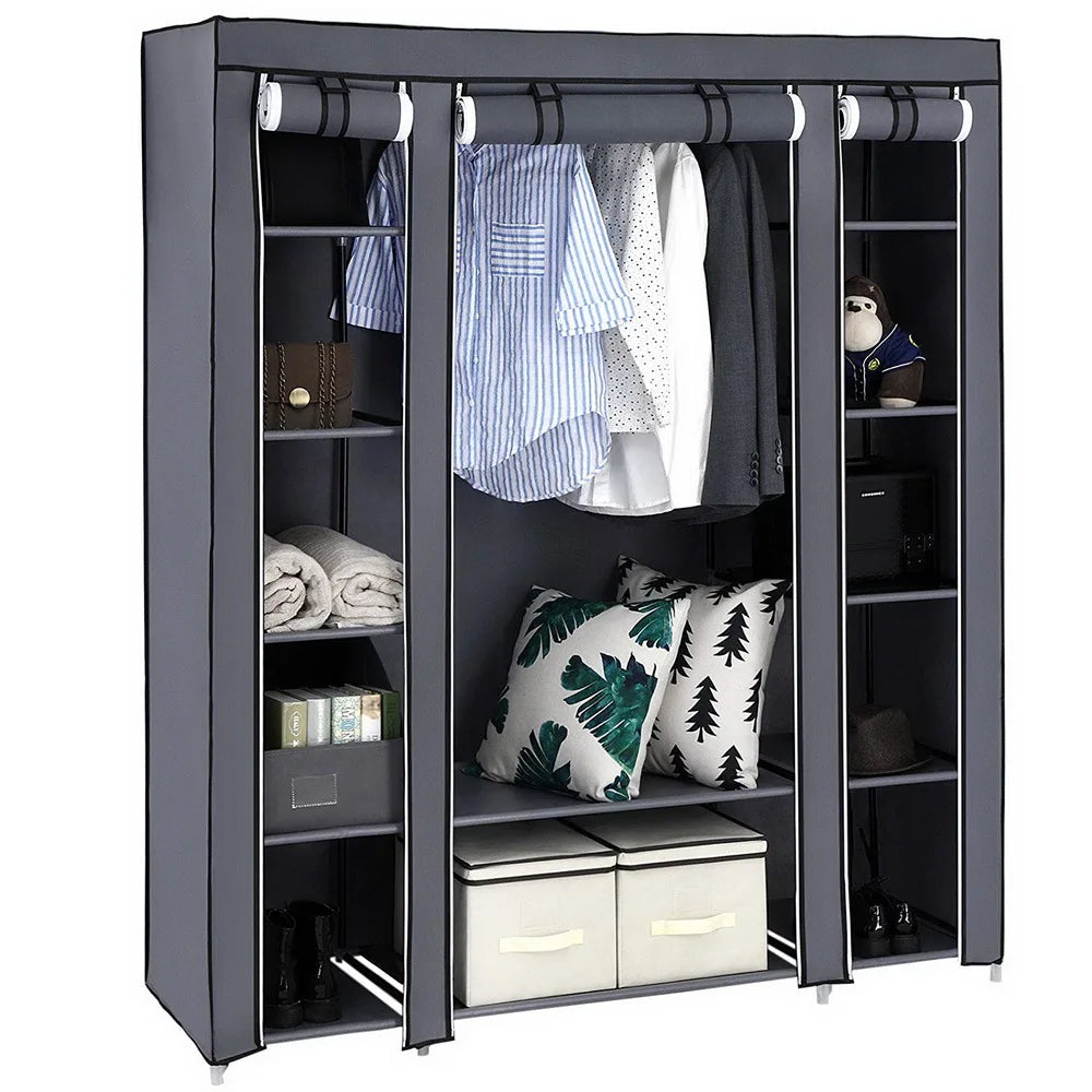 Closet Organizer with Shelves and Storage Bins