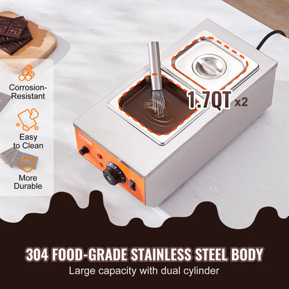 Electric Chocolate Tempering Machine Melting Pot