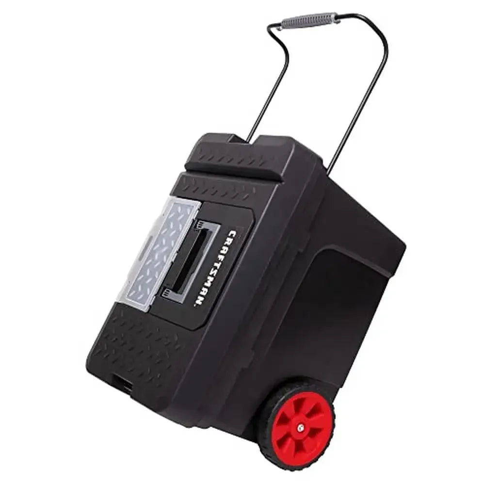 Toolbox on Wheels with Organizers and Trays