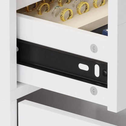 Modern Storage Display Island Dresser with Glass Showcase