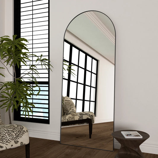 Arched Floor Standing Full Length Mirror