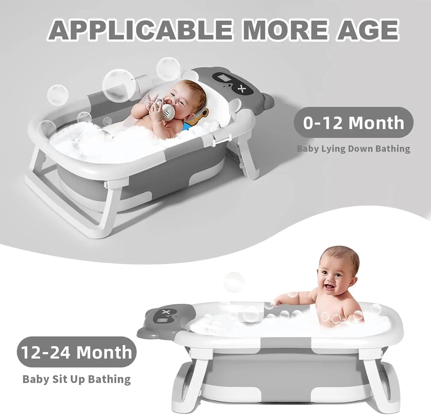 Baby Bathtub With Temperature Display