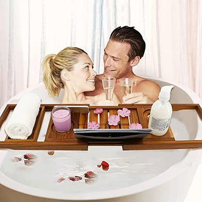 Bathtub Caddy Tray and Organizer for Tub