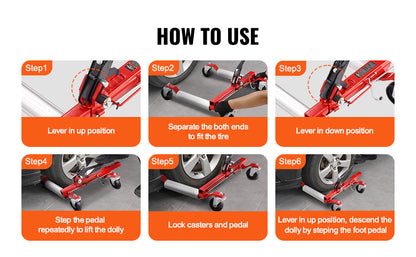 Wheel Dolly Tire Jack for Car